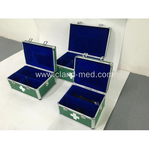 Aluminum Alloy First Aid Box with Locks and Handle